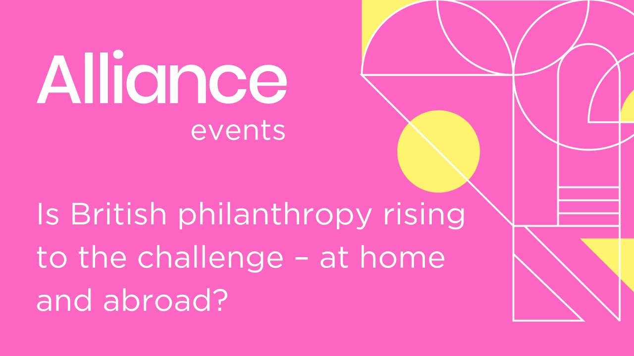 Is British philanthropy rising to the challenge – at home and abroad?