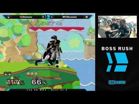 Boss Rush: Shroomed Top 48 WR3 - CL|Hommsar (Marth) vs IMT|Shroomed (Sheik)