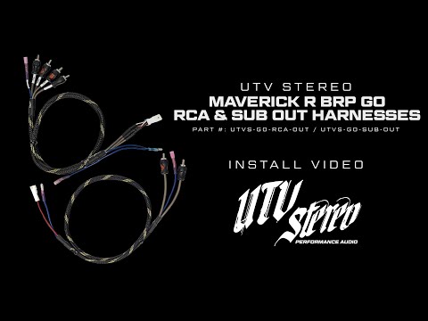 How to Install: RCA & Subwoofer Output Harnesses for the Can-Am® Maverick R