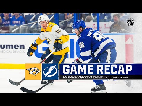 Predators @ Lightning 10/10 | NHL Highlights 2023