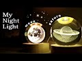My Night Light MOON & SATURN | 3D Crystal Ball Night Lamp