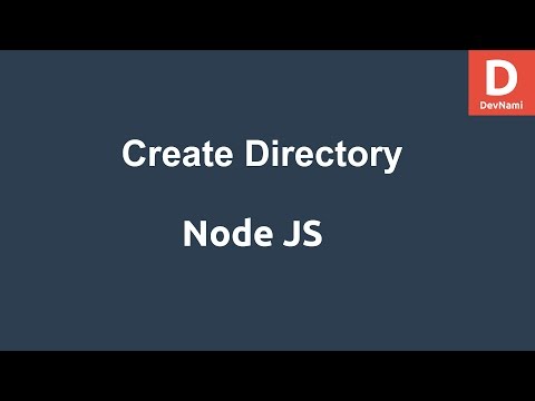 NodeJS Create Directory