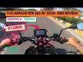 New 2025 TVS Apache RTR 160 4V TFT Screen Ride Review Worth Buying