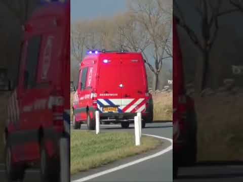 P1 02-6110 Wo Brandweer Leeuwarden onderweg naar een ernstig incident in Zweins!