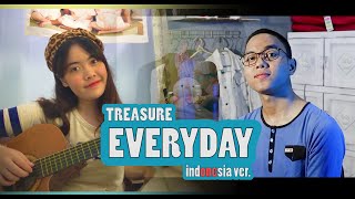 Download lagu EVERYDAY - TREASURE ( Indonesia Ver. ) | Cover By Chandra Ghazi ft. Kawkawgd mp3