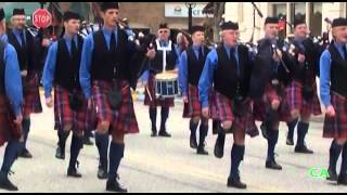 preview picture of video 'The Kootenay Kiltie Pipe Band at the Grand Forks Spring Fling 2012'