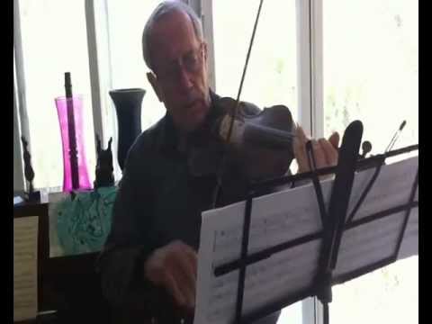 שיעור כינור עם מצק'ה - מרץ 2012 - Minuet - Sperontes