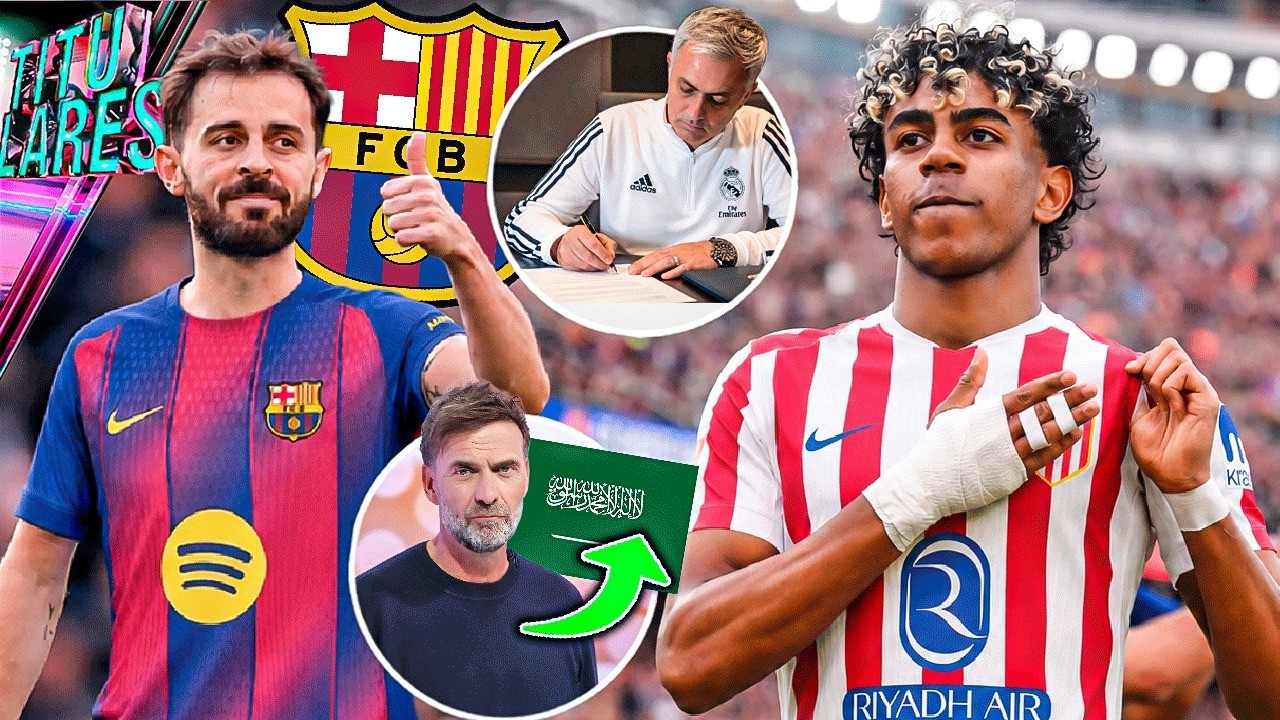 Atleti “ficha” a Lamine y Pedri | “Bernardo será culé” | Mourinho ya firmó | ¿Klopp a Arabia?