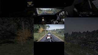 Rally car flatout and hairpin turn moment. #wrc10 #gaming #simracing #rally