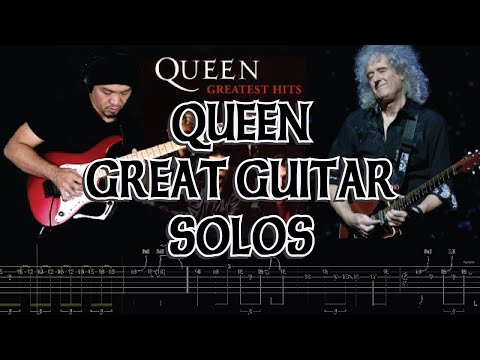 5 Queen (Brian May) Great Guitar Solos with Tabs