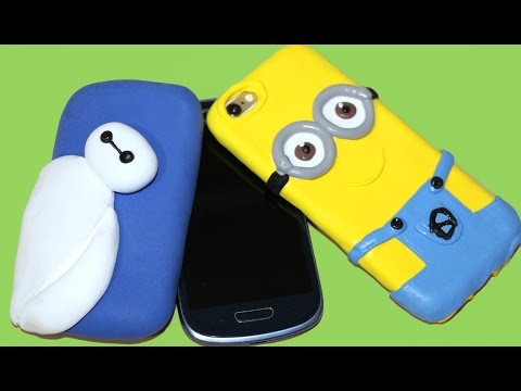 Funda con masa flexible de Minion y Baymax de Big Hero 6