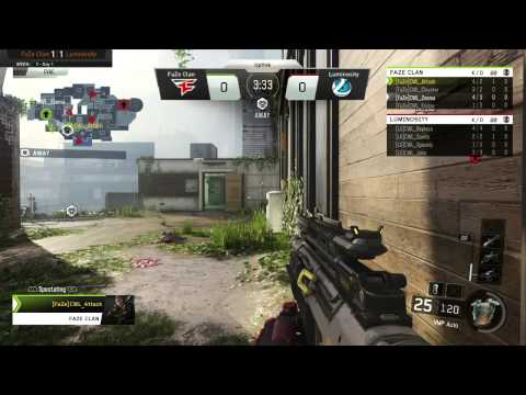 2/23 NA Pro Division FaZe Clan vs Luminosity Gaming - Call of Duty® World League
