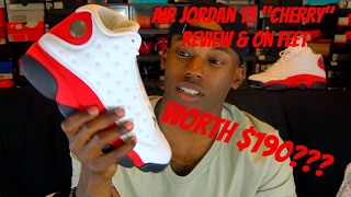 WORTH $190? AIR JORDAN RETRO 13 "CHERRY" REVIEW & ON FEET