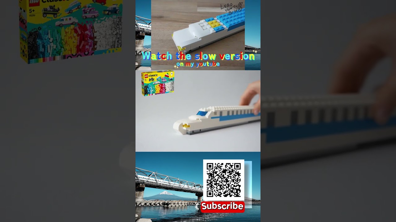Learn how to build a bullet train shinkansen using Lego classic 11036 | 新幹線の作り方 #lego #レゴ #legomoc