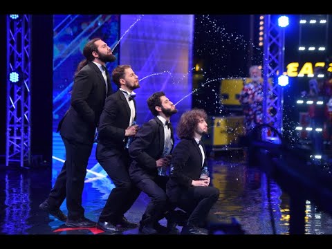 კვარტეტი "ჯენტლმენები" | Gentlemen turn into dancing fountains - Georgia's Got Talent