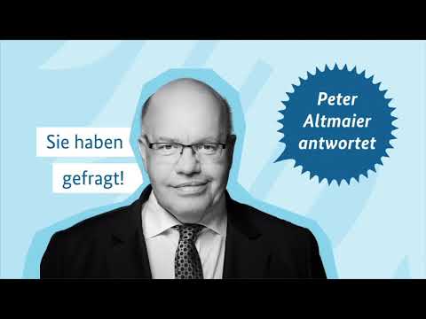 Digitaler Bürgerdialog mit Bundeswirtschaftsminister Peter Altmaier, 07.11.2020 - Ausschnitt