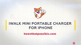 Mini Portable Charger for iPhone with Internal Cable