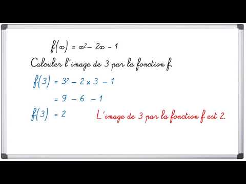 Calculer l'image d'un nombre par une fonction