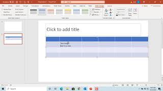 How to Resize Tables, Rows and Columns in Power Point - Office 365