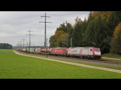 Crossrail BR 185 601 und BR 185 596 mit Hupac UKV