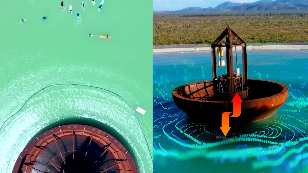 This big bouncing buoy creates MASSIVE 360 Surfing Waves 🏄
