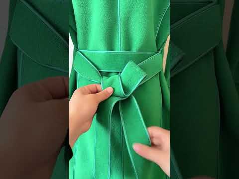 Bow buckle belt tying method