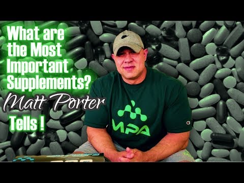 WHAT ARE THE MOST IMPORTANT SUPPLEMENTS TO ESTABLISH A SOLID BASE?  MATT PORTER TELLS! Video