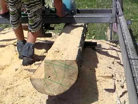Milling Paulownia Log With Lucas Mill