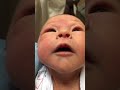 Very Calm Newborn Baby Close Up
