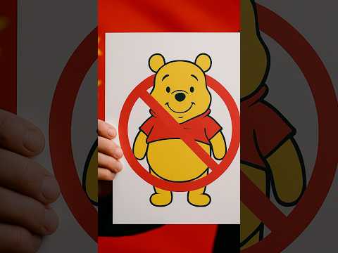MEDVÍDEK PÚ JE V ČÍNĚ ZAKÁZANÝ? ???? #bear #pooh #yourubeshorts #china
