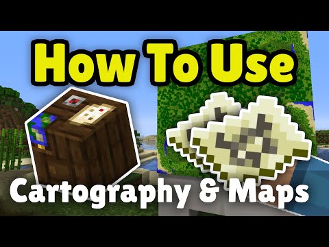 UnderMyCap - How To Use Maps and Cartography Tables In Minecraft Full Tutorial! For Java and Bedrock!