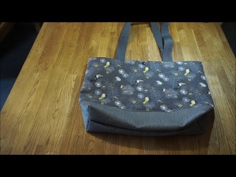 große Schultertasche nähen