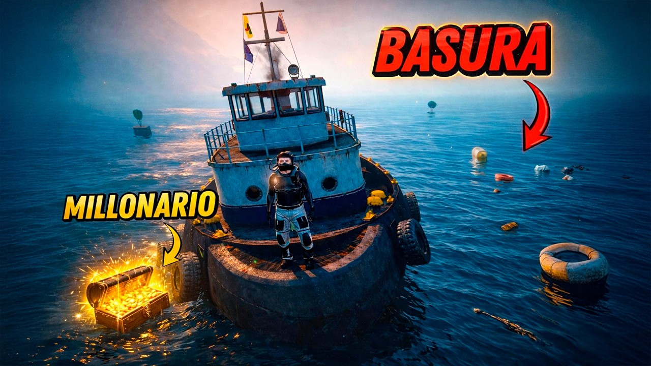 Me Hice MILLONARIO Recogiendo BASURA En El Océano 😱| CREATIVOSRP