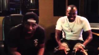 Maddlines and Mista Flo freestyle in the studio