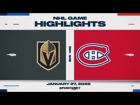 NHL Highlights | Golden Knights vs. Canadiens - January 27, 2026