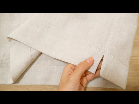 How To Sew Side Slit Hem On Top/ Pant Legs | Sewing techniques | Thuy Sewing