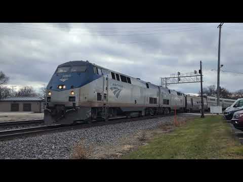 Amtrak #6 At Mendota IL On 12/9/2023