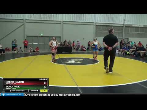 185 Lbs Round 1 (6 Team) - Maddie Hayden, Michigan Vs Sarah Pulk, Minnesota 6168