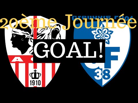GOAL! *20ème Journée 19/20* AC Ajaccio - Grenoble [(3)-1] 90+2' by Mounaim El Idrissy