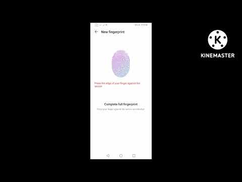 how to activate fingerprint id huawei Y6p phone