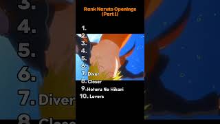 Ranking Top 10 Naruto openings (part 1) 🎧✨... #naruto #narutoshippuden #narutoshippuden #viral