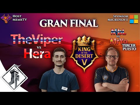 King of the Desert 5 - Hera vs TheViper [GRAN FINAL] | MbL vs MrYo [Tercer Puesto] - Host: @MembTV_