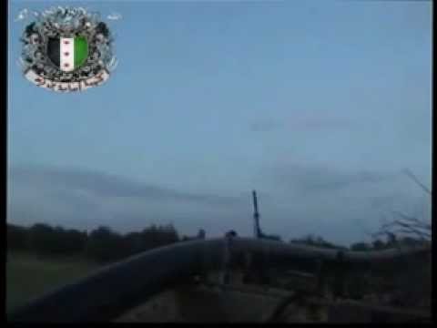 التصدي للطيران الحربي في سماة بلدة علما في ريف درعا من قبل كتيبة أسامة بن زيد