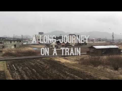 A long journey on a train in Japan