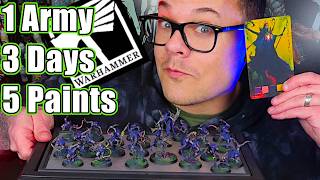 1 Army, 3 Days, 5 Paints