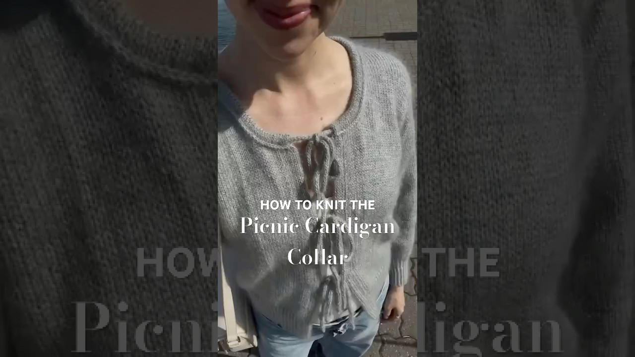 HOW TO KNIT THE PICNIC CARDIGAN I-CORD TUNNEL COLLAR