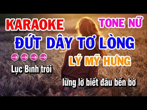 Đứt Dây Tơ Lòng Karaoke Tone Nữ | Thể Điệu Lý Mỹ Hưng | Karaoke Điệu Lý