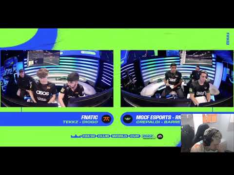 CREPALDI + BARRETO (MGCF ESPORTS) vs TEKKZ + DIOGO (FNATIC) - FIFA CLUB WORLD CUP - GAME 2 | FIFA 22