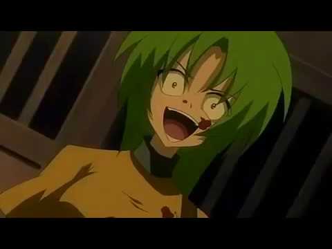 Rika kills herself - Higurashi no naku koro ni - Brutal Anime Deaths HD