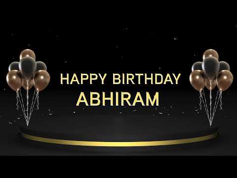 Wish you a very Happy Birthday Abhiram